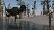 Yangchuanosaurus Running through Water Wall Decal