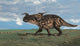 Dicraeosaurus Walking across Open Wall Decal Design 1