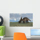Dicraeosaurus Grazing Open Field Wall Decal Design 1