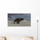 Brown Einiosaurus Walking across Wall Decal Design 11
