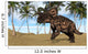 Brown Einiosaurus Prehistoric Landscape Wall Decal