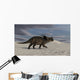 Brown Einiosaurus Walking across Wall Decal Design 8