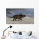 Brown Einiosaurus Walking across Wall Decal Design 8