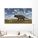 Brown Einiosaurus Walking across Wall Decal Design 7