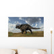 Brown Einiosaurus Walking across Wall Decal Design 6