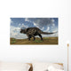 Brown Einiosaurus Walking across Wall Decal Design 6