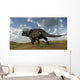 Brown Einiosaurus Walking across Wall Decal Design 6