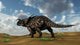 Brown Einiosaurus Walking across Wall Decal Design 6