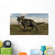 Brown Einiosaurus Walking across Wall Decal Design 5