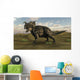 Brown Einiosaurus Walking across Wall Decal Design 5