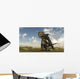 Brown Einiosaurus Walking across Wall Decal Design 4