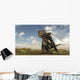 Brown Einiosaurus Walking across Wall Decal Design 4