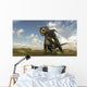 Brown Einiosaurus Walking across Wall Decal Design 4