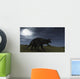 Brown Einiosaurus Walking across Wall Decal Design 3