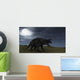 Brown Einiosaurus Walking across Wall Decal Design 3