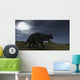 Brown Einiosaurus Walking across Wall Decal Design 3