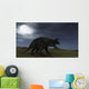 Brown Einiosaurus Walking across Wall Decal Design 3