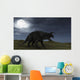 Brown Einiosaurus Walking across Wall Decal Design 3