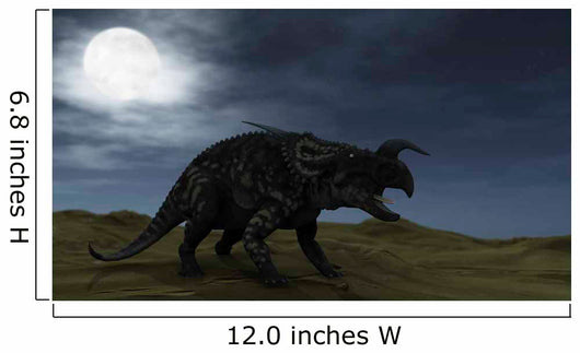 Brown Einiosaurus Walking across Wall Decal Design 3