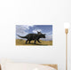 Brown Einiosaurus Walking across Wall Decal Design 2