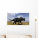 Brown Einiosaurus Walking across Wall Decal Design 2