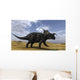 Brown Einiosaurus Walking across Wall Decal Design 2