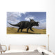 Brown Einiosaurus Walking across Wall Decal Design 2