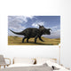 Brown Einiosaurus Walking across Wall Decal Design 2