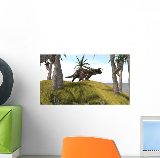 Einiosaurus Grassy Hill Wall Decal