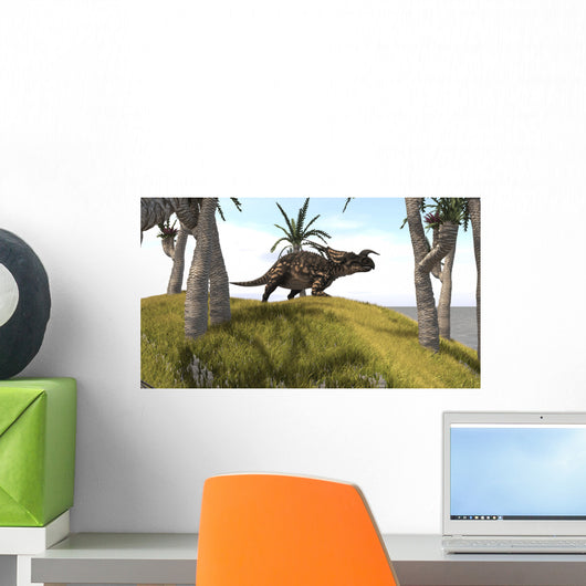 Einiosaurus Grassy Hill Wall Decal