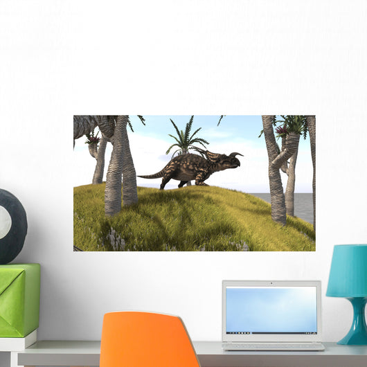 Einiosaurus Grassy Hill Wall Decal