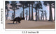 Brown Einiosaurus Roaming Prehistoric Wall Decal