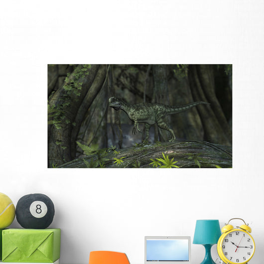 Monolophosaurus Prehistoric Woodlands Wall Decal Design 2