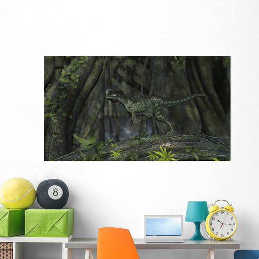 Monolophosaurus Prehistoric Woodlands Wall Decal Design 2