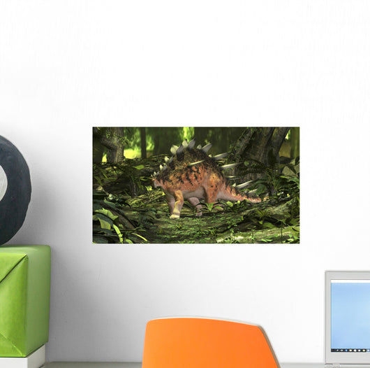Kentrosaurus Prehistoric Forest Wall Decal Design 3