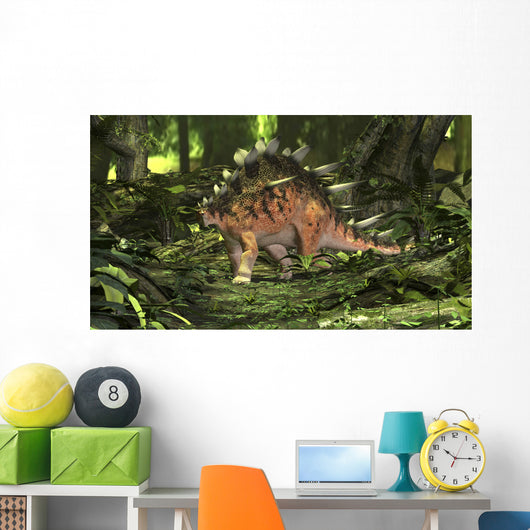 Kentrosaurus Prehistoric Forest Wall Decal Design 3