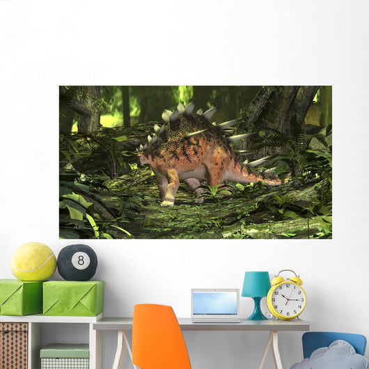 Kentrosaurus Prehistoric Forest Wall Decal Design 3