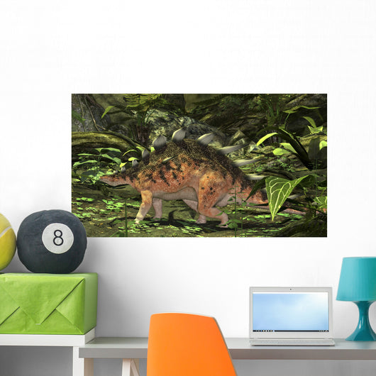 Kentrosaurus Prehistoric Forest Wall Decal Design 2