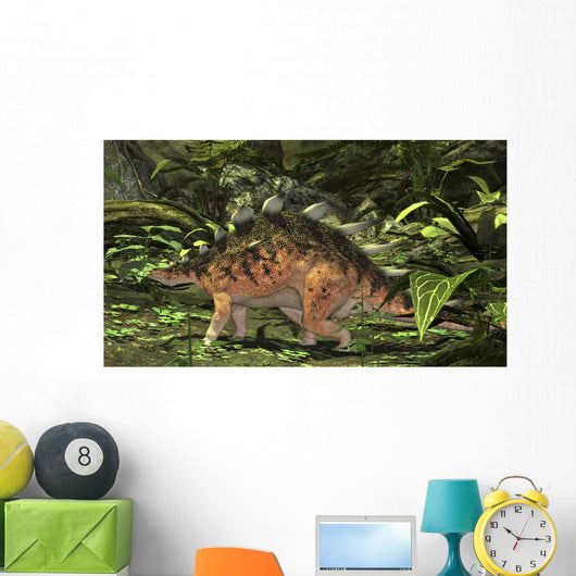 Kentrosaurus Prehistoric Forest Wall Decal Design 2