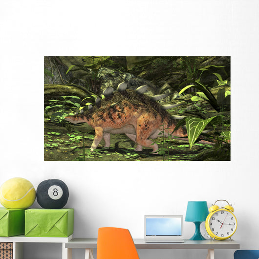 Kentrosaurus Prehistoric Forest Wall Decal Design 2