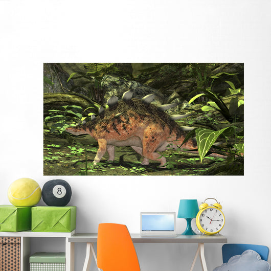 Kentrosaurus Prehistoric Forest Wall Decal Design 2