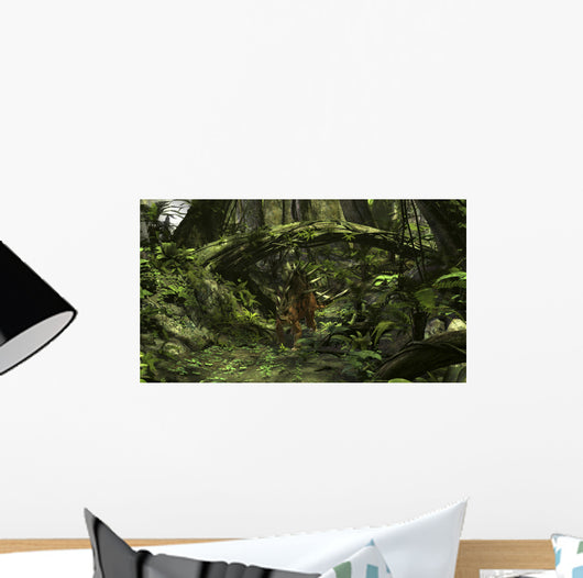 Kentrosaurus Prehistoric Forest Wall Decal Design 1