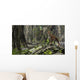 Saber-toothed Tiger Prehistoric Forest Wall Decal Design 1