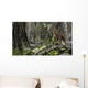 Saber-toothed Tiger Prehistoric Forest Wall Decal Design 1