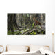 Saber-toothed Tiger Prehistoric Forest Wall Decal Design 1