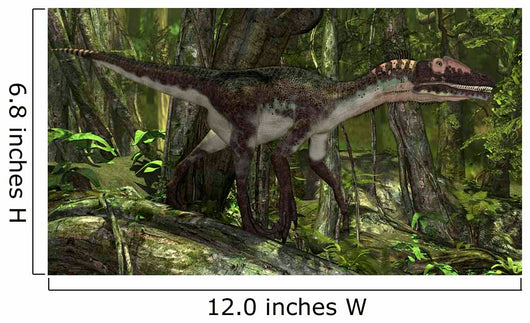 Utahraptor Prehistoric Forest Wall Decal Design 1