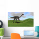 Gigantoraptor Grassy Field Wall Decal Design 2