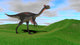Gigantoraptor Grassy Field Wall Decal Design 2