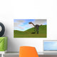 Gigantoraptor Grassy Field Wall Decal Design 1