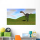 Gigantoraptor Grassy Field Wall Decal Design 1
